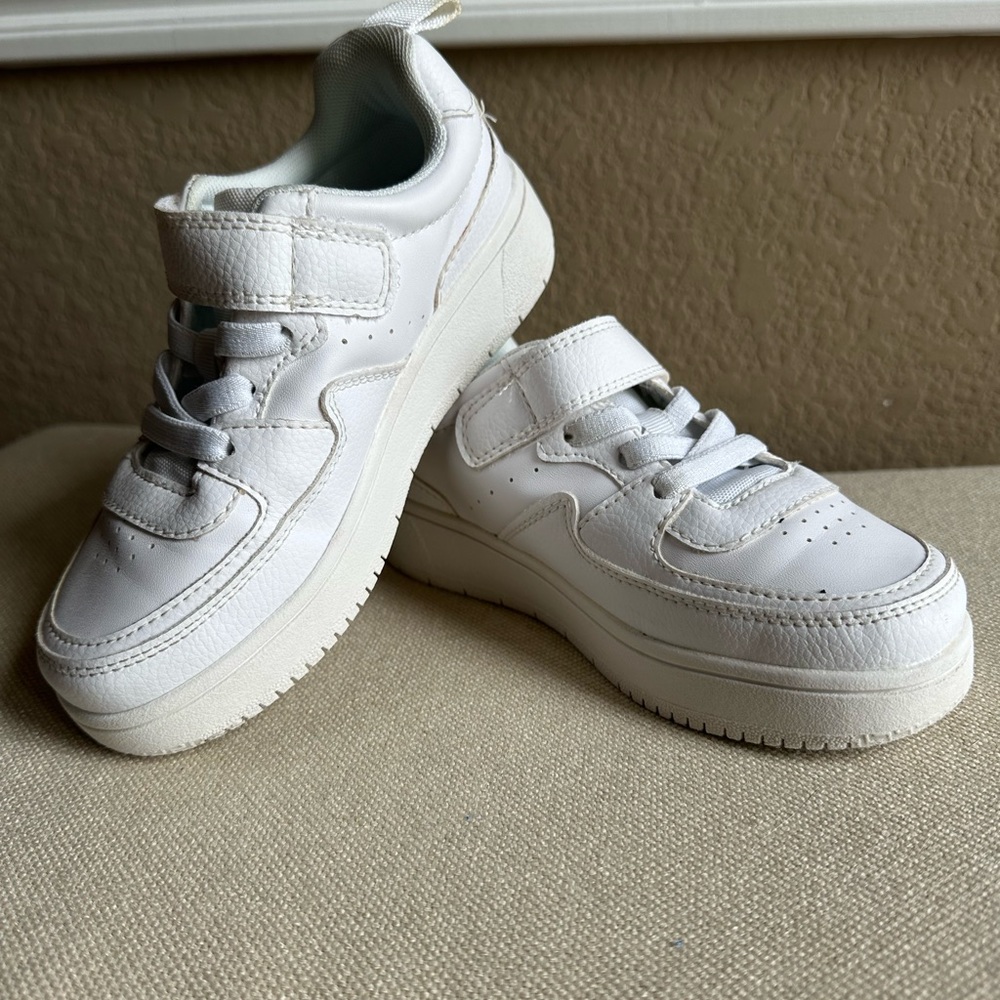 White Velcro Sneakers Little kids size 12.5
